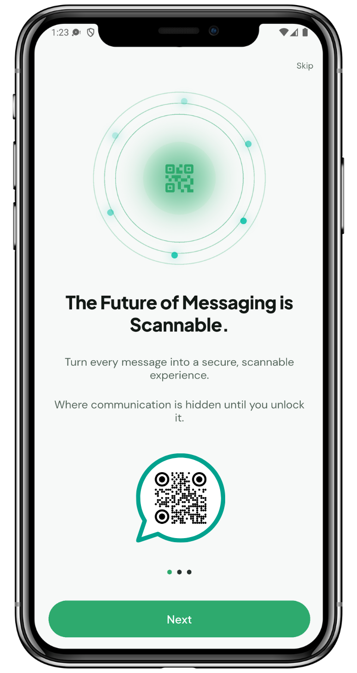 Cipher Connect app on phone